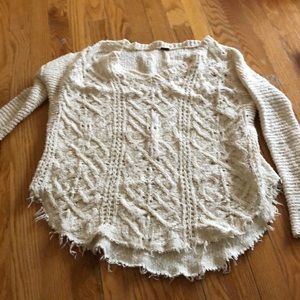 Free people cream sweater